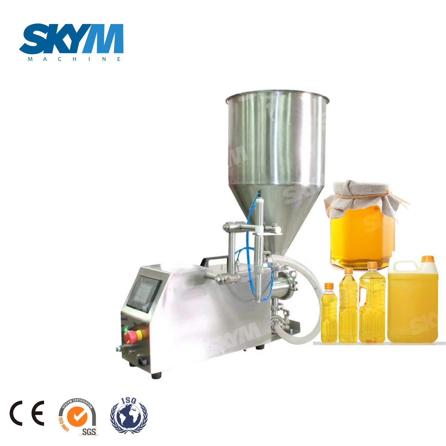 Huile comestible automatique Se-mi / équipement de remplissage d'usine de bouteille de miel