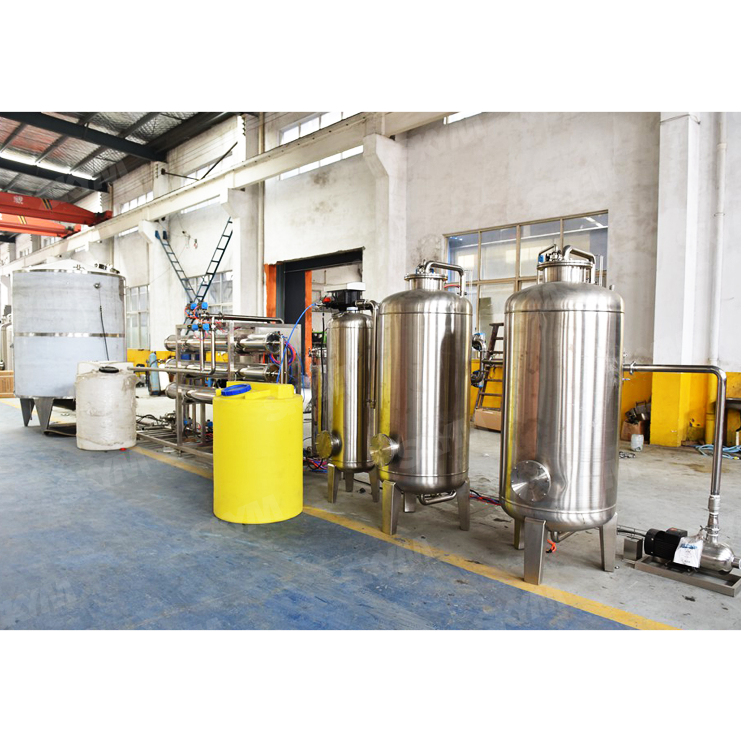 Machine d'usine de système de traitement de filtre d'épurateur d'eau alcaline