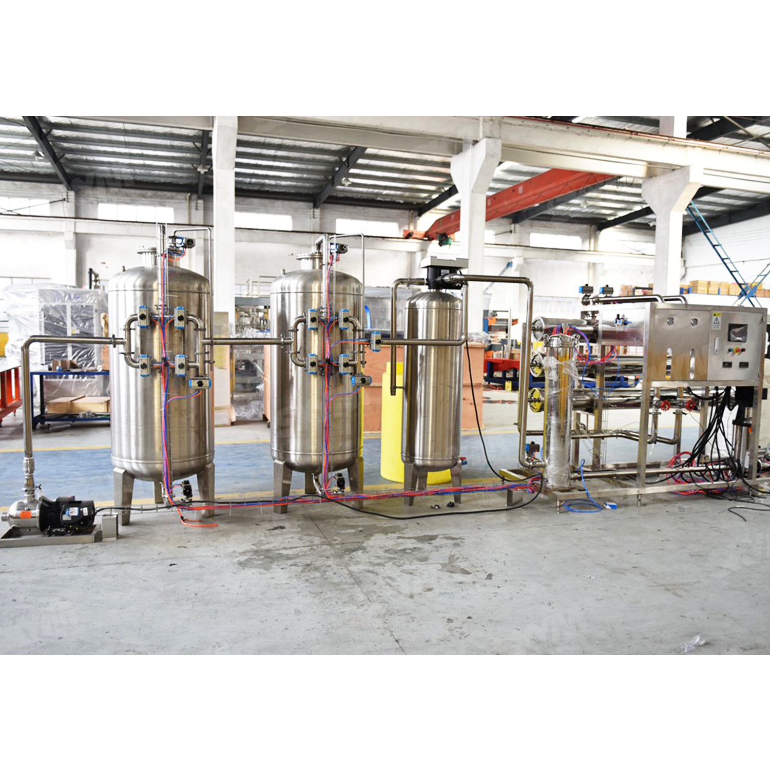 Équipement de traitement de l'eau de purification du système RO de 8 tonnes