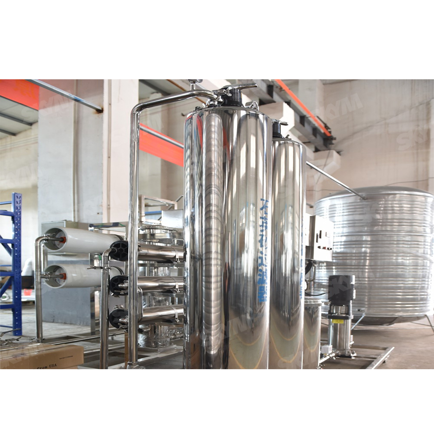 Machine de traitement de l'eau UV industrielle automatique de RO